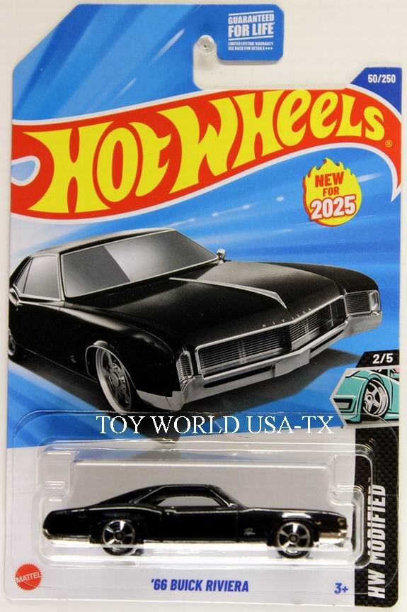 2025 Hot Wheels #50 HW Modified '66 Buick Riviera black