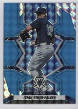 2022 Panini Mosaic Fluorescent Blue Prizm 8/15 Isiah Kiner-Falefa #74 d4v