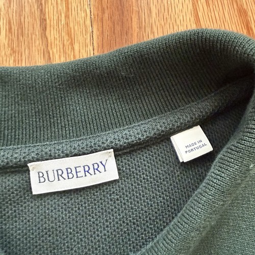 Burberry Poloshirt Grün Baumwolle Langarm - Bild 4 von 7