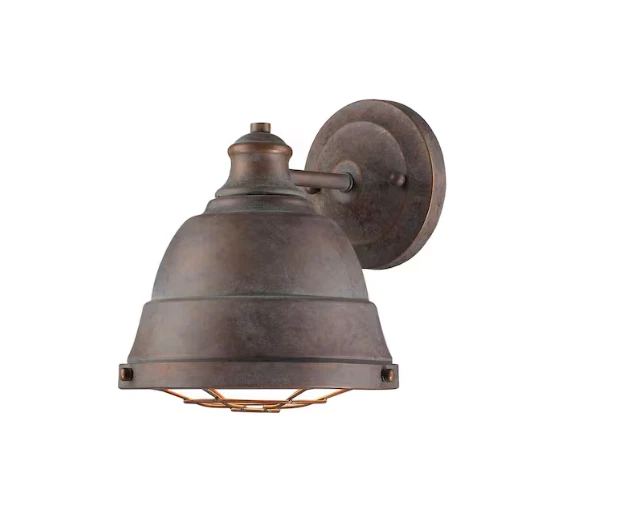 Aplique de pared Golden Lighting Bartlett 1 luz, pátina de cobre - 7312-1WCP Foto 3 de 4