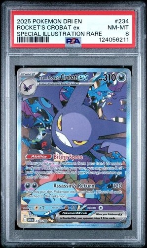 Team Rocket's Crobat ex graded PSA 8 for sale on eBay