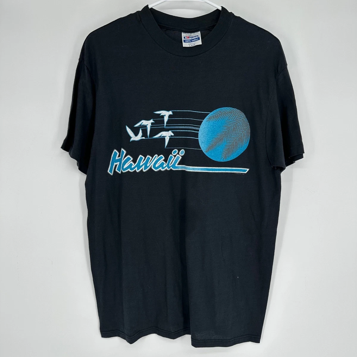 Hanes Cotton Regular Size L Hawaii Vintage T-Shirts for Men for 