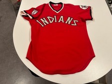 orig 1976 GENE DUSAN CLEVELAND INDIANS spring training game worn BASEBALL JERSEY