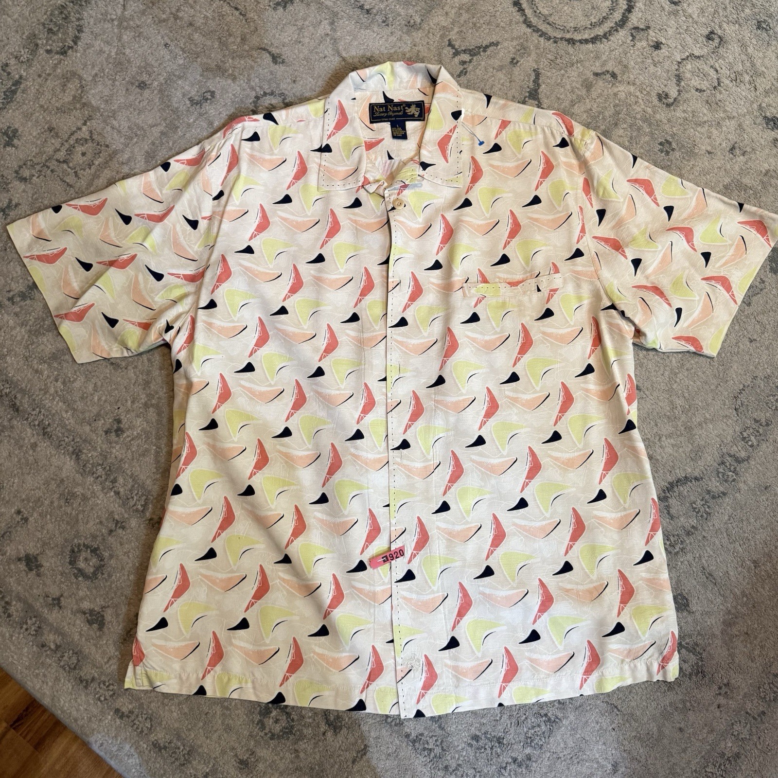 Nat Nast y2k 100% Silk Limited Edition Button Up Shirt