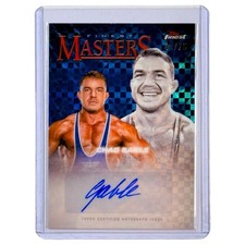 Chad Gable Auto Blue Checkerboard /75 2025 Topps Finest WWE Masters FM-GAB HTF