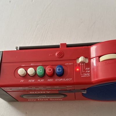 SONY my first Sony CFM-2000 整備済み動作品 Vintage My First Sony CFM-2000 Kids Boombox Cassette Player NIB