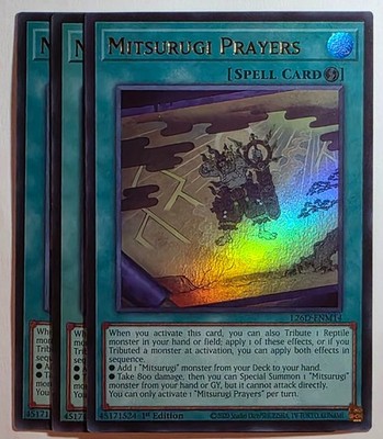 Yugioh x3 Mitsurugi Prayers L26D-ENM14 Ultra Rare 1st Edition