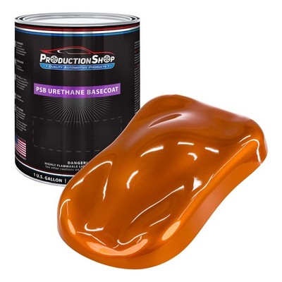 ProductionShop 1 Gallon Atomic Orange Performance Basecoat Auto Paint