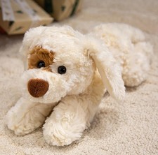 White Teddy Dog 9 Inch Pillow Stuffed Animal Plush Toys Toddler Doll Kids Gifts