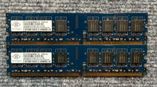 2x Nanya NT1GT64U8HB0BY-3C, 1GB DDR2 SDRAM PC2-5300U 2GB Ram Total 