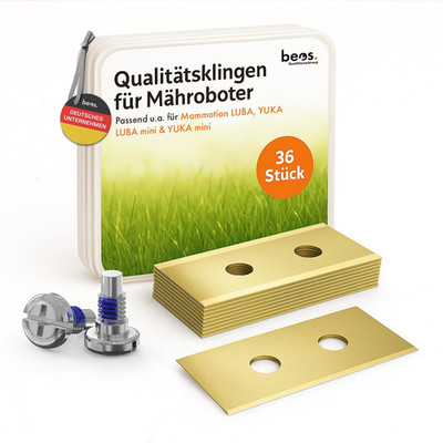 BEOS 36X Premium Titan Ersatzmesser + Schrauben Mit Sicherung - Messer Kompatibe