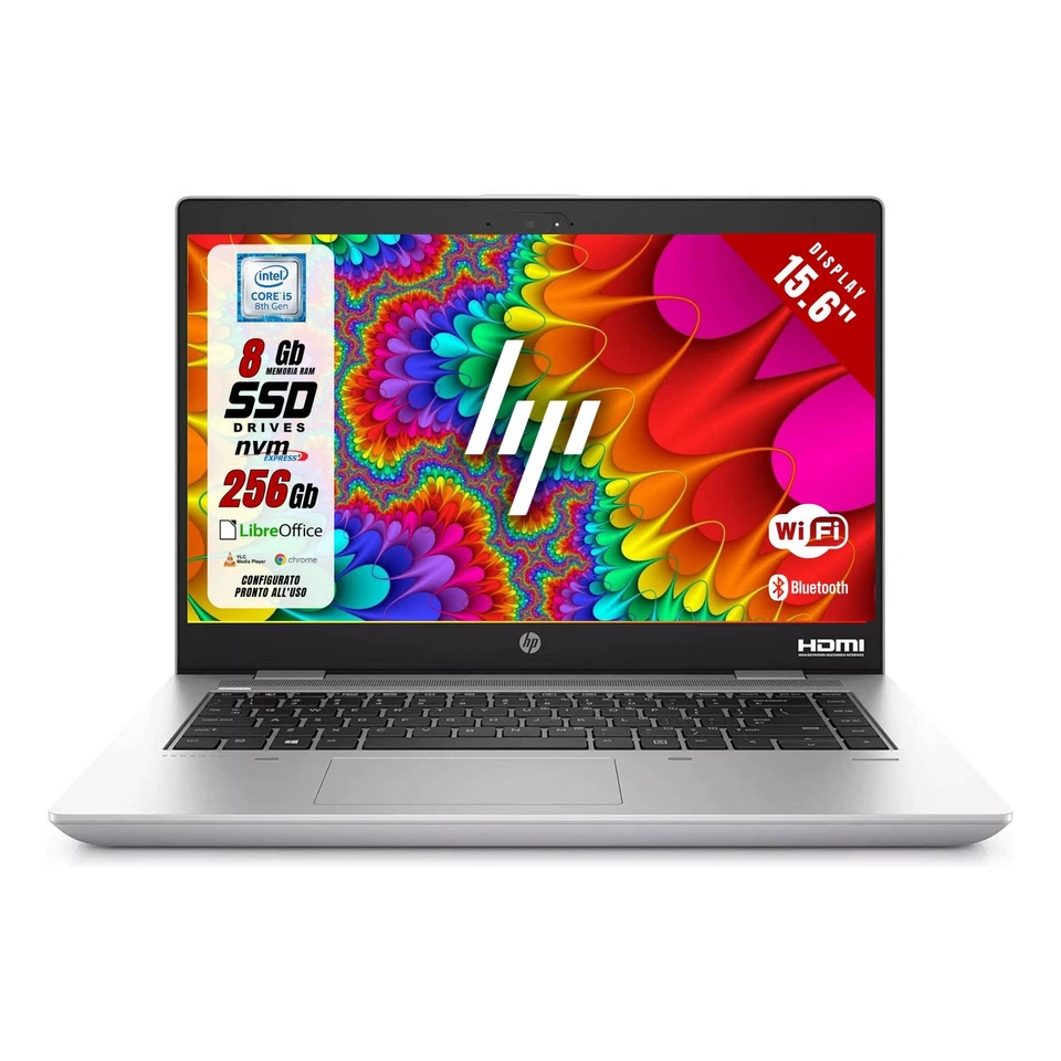 Notebook Pc Portatile HP 650 G5 15,6" i5-8250U 8GB 256GB W11 Pro Ricondizionato