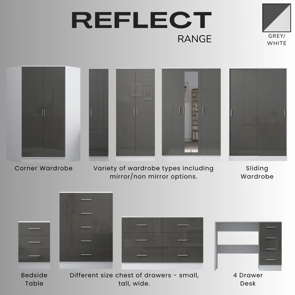 REFLECT High Gloss Bedroom Furniture