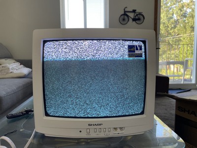 Sharp 13 Inch CRT Retro Gaming 13N-M150B Tested Remote A/V Coaxial(mint+org box)