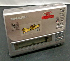 Sharp MD-MS100 Silver Portable MiniDisc Recorder Walkman Playback Only Tested 