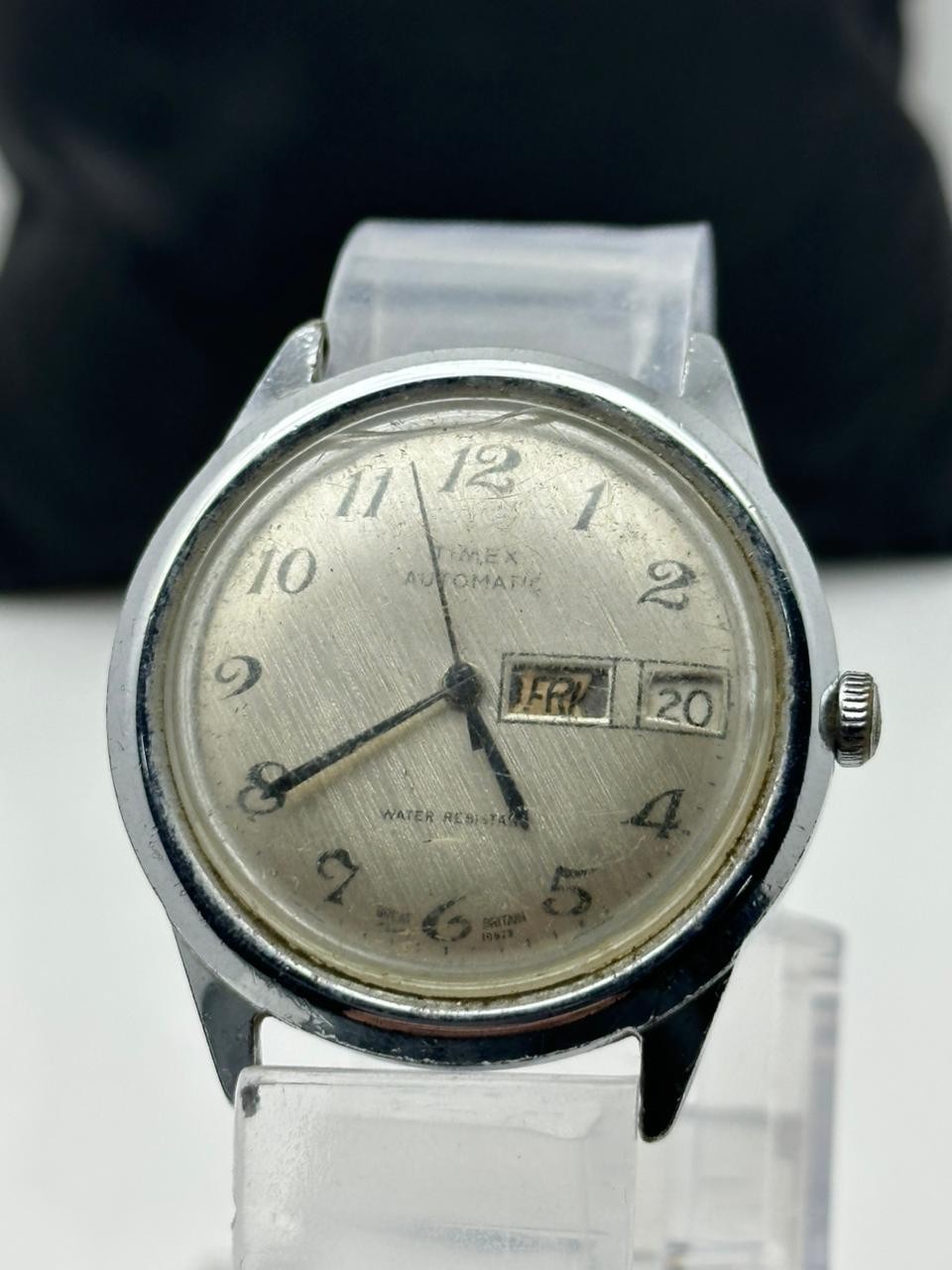 Timex Date parts Automatic Silver-Tone for As is 1980 Day Vintage - VintageWatches.PK Timex Date parts Automatic Silver-Tone for As is 1980 Day Vintage - vintagewatches.pk