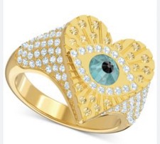 Swarovski Lucky Goddess Ring – Gold Tone – EU 58 / UK Q½ / US 8½