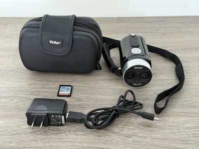 Vivitar DVR 790HD 3D HD 2.7'' Camcorder Camera W/Charger, Case, 8GB Disc