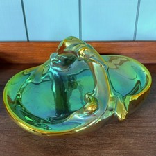 Art Deco Zsolnay Eosin Keramik Korb Schale um 1930