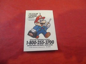 Nintendo World Class Service Super Mario SNES NES Store Promo Brochure + Magnet