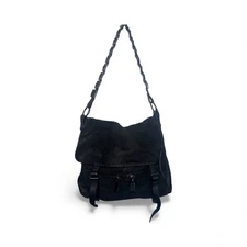 Charles Jourdan Shoulder Black Soft Leather Purse Bag 