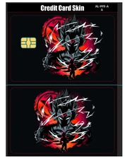 Dragonball Z Majin Vegeta Credit Card Smart Sticker Skin Precut Small Chip Debit