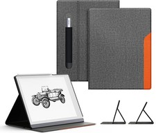 Ayotu Book Folio Case for Remarkable 2 A-Regular, Regular Gray  Orange
