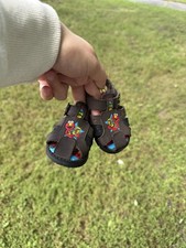 Vintage Elmo Sesame Street Toddler Baby shoes/Sandals Size 2 2004