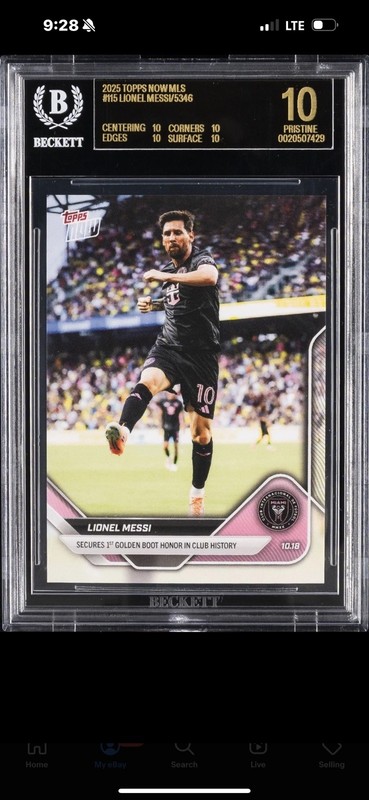 2025 Topps BLACK LABEL Lionel Messi #115 /5346🔥