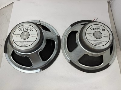 Pair Celestion G12M -70 Type T3577 Speakers Made In England