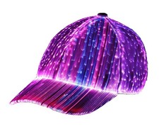 Hip Hop Luminous LED Baseball Cap Hats For Christmas Rave with 7 Colors Light...