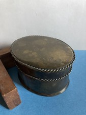 Vintage Boîte Ovale en Laiton