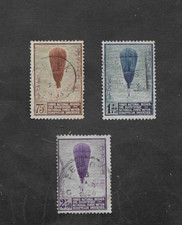 BELGIUM 1936 BALLOONING. SCIENTIFIC RESEARCH FUND SET V.G.U. SG No s 621-3 c£25+