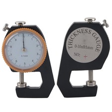 Image of 0~10mm Thickness Gauge Flat Head Thickness Tester Thickness Measuring Dial 0.1mm