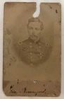 Civil War CDV General PGT Beauregard Confederate Photograph Identified DAMAGED