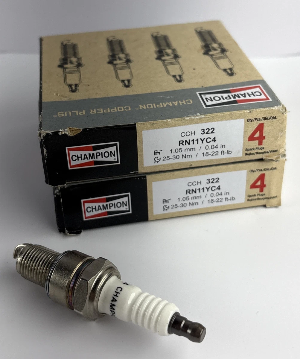 8x Pcs CHAMPION SPARK PLUG RN11YC4 Resistor Copper Plug photo 1