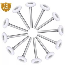 12-Quiet Garage Door Rollers Nylon Door Wheels Replacement With 6200ZZ Bearing
