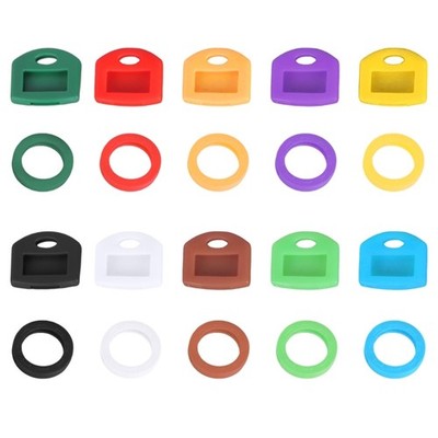 Waterproof Multiple Color Elastic Key Cover Markers For Quick Key Identification