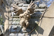 Gargoyle Dämon Teufel Wandhänger Kerze Nr. 1 Steinfigur frostfester Steinguss