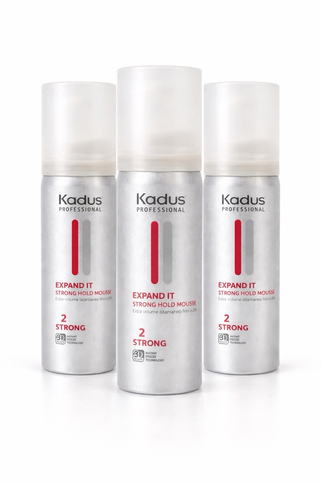 Kadus Professional Expand It Strong Hold Mousse – 50ml (Pack of 3)