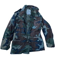   Alpha Industries M-65 Field Jacket Woodland Camo X-Small Regular USA Military