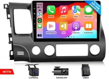 HCIV1X7 Android 14 10.1" IPS Car Stereo CarPlay GPS FM Radio DSP For Honda Civic