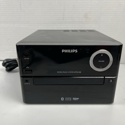 PHILIPS Micro Music System BTM2180 Bluetooth MP3 USB AM/FM Stereo - No Speakers