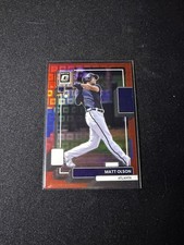 2022 Donruss Optic #162 Matt Olson Pandora Red Prizm #/99