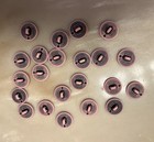 VINTAGE KOCHER MICKEY MOUSE BUTTONS - LOT OF 21 BUTTONS - PINK WITH BLACK — photo 3