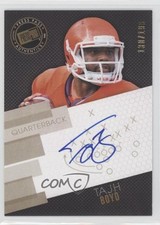2014 Press Pass Signings Gold X's & O's 130/199 Tajh Boyd #PPS-TB2 Auto 4g6