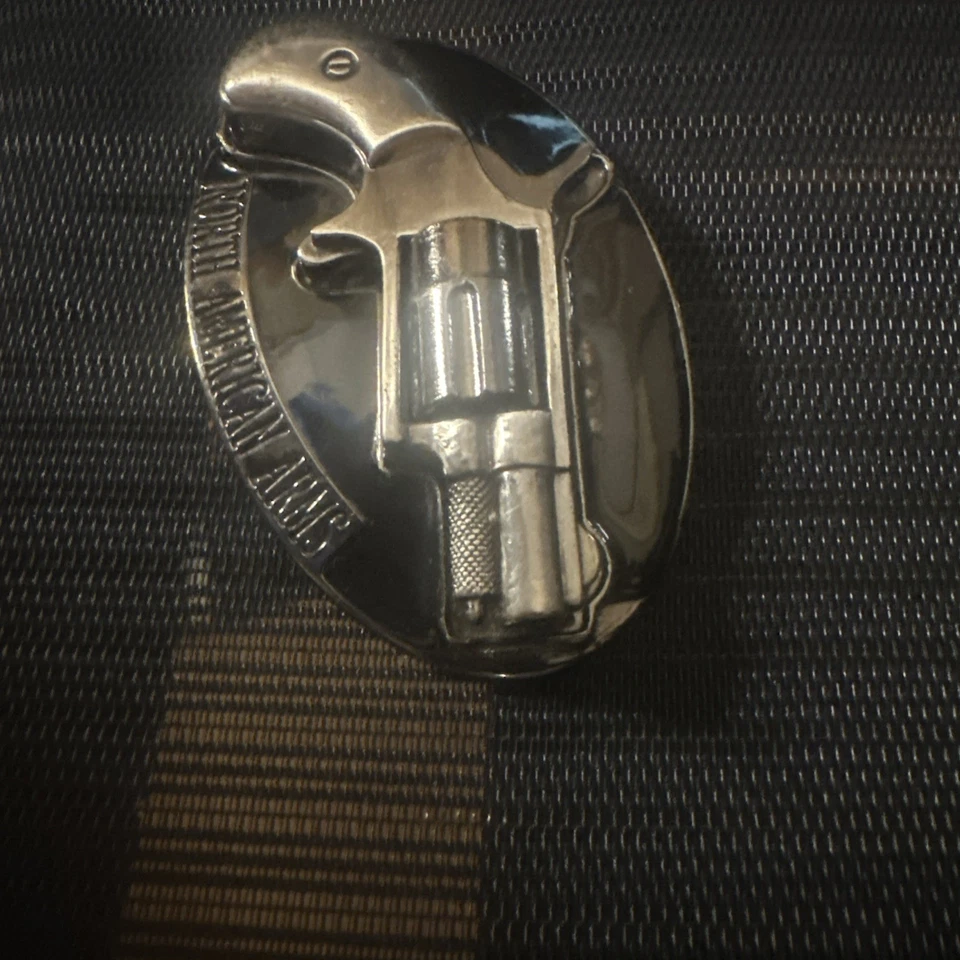 Raro Vintage North American Arms NAA Hebilla de Cinturón - Maniquí Promocional Foto 4 de 4