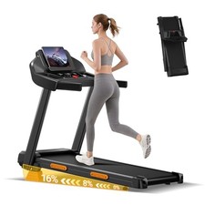 UMAY 16% INCLINE TREADMILL, 4-IN-1 FOLDABLE TREADMILL, 3.0HP, - Scratch & Dent