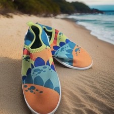 Speedo Swim Shoes Medium 7-8 Kids Tide Pool Turquoise NWT