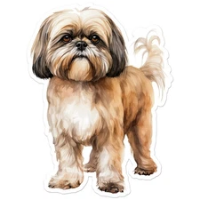 Shih Tzu Dog - Vinyl Decal Sticker - Car Window Laptop - ebn11382